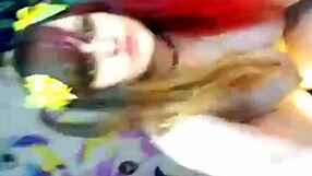 Big tits thicc camgirl shows off, shows hand, showing feet, shows her butt, plays with pussy while toys clear pussy