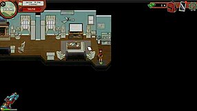 Curvy Teen Masturbates Publicly in Spooky Hentai Gym