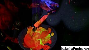 I enjoy busty Natasha Nice's solo masturbation