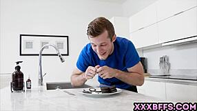 Toothpaste prank leads to teen group blowjob sex