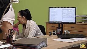 loan4k chick spreads legs for credit in office