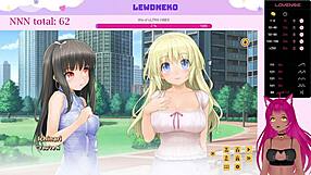 Vtuber Lewdneko Reveals Big Tits in Love Cubed Game
