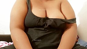 Hindi-Speaking Aunty Boldly Shows Her Big Boobs.