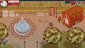 Curvy Teen Masturbates Publicly in Spooky Hentai Gym