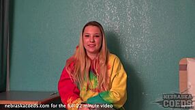 Shy Teen Sarah, 19, From Wisconsin in First Casting Video