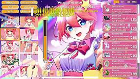 Magical Girl Clicker Gameplay Turns Wildly Steamy!