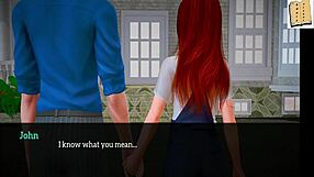 Exploring erotic scenes in the 3D anime game My New Family 183.