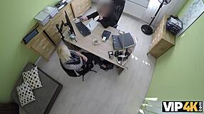 Sexy blonde in VIP4K video living her sexual desires to make some extra cash
