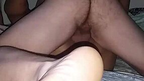 Ebony Pussy Pounded Hard By Fat White Cock In Intense Action