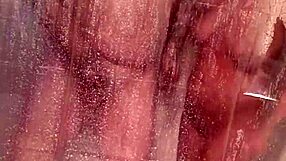 mandeezy4u2 bathes in the shower with her tits