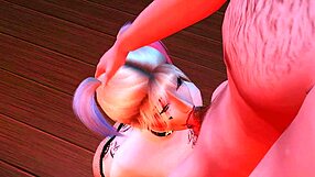 audacious harley quinn enslaved for rough anal by big members