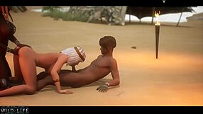 Guy Fucks Two Sexy Sluts in Public Spot - Wild Life