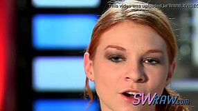 All swinger hands on petite ginger babe? Make her cum and moan!