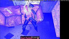 Uptown girl with her downtown lover in cartoon sex