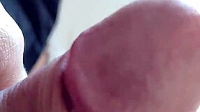 Close up of big dick and feet teasing in homemade scene