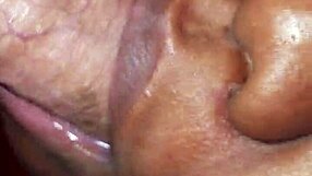 amateur teen 18+ gives interracial blowjob titfuck and cumshot 😍