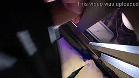 her caged throat gets fucked hard, squirting wet pussy with cum in mouth.