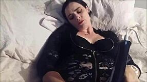 Hey, watch this slutty milf finger herself while smoking