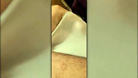 after shower, the latina crossdresser masturbates with toys in the bedroom