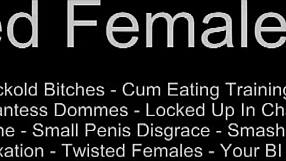 Femdom mistress spanks and fucks bound sub in humiliating bondage