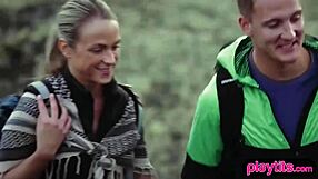 Nasty Photographer Fucks Her Petite Model Outdoors In Doggy Style