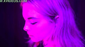This young blonde babe removes her clothes and unsheathes super sexy feet and nipples