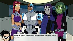 Unfaithful Kitten Breaks Starfire's Ass Anal, While Raven Waits to Be Fucked