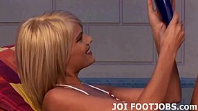 Panty and toe suck POV foot fetish fun