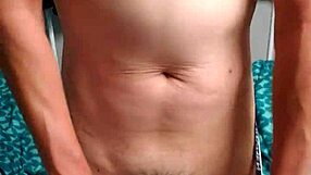 Gay boy in underwear posing