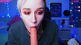 Short Hair Cam Slut Sucks Dildo On Camera