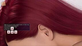 Redhead With Big Tits Erotic Display