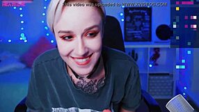 Short Hair Cam Slut Sucks Dildo On Camera