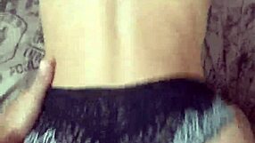 Young brunette stepsister bent over, taking big cock doggystyle, loving the tight pussy fuck