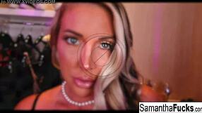 Hey Samantha Saint, gonna tease us with those sexy moves today?