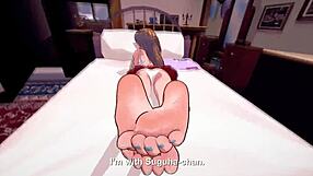 Sword Art Online Virtual Footjob And Blowjob