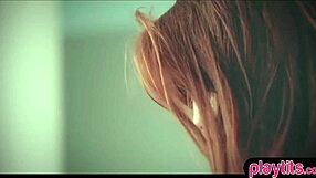 suggestive redhead teen lesbian with brunette