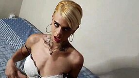 Russah masturbates in lingerie until she cums