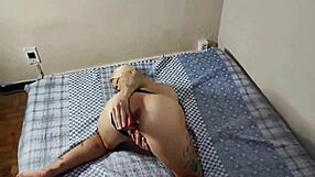 Russah masturbates in lingerie until she cums