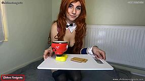 Latina Maid Prepares Breakfast and Drinks Her Urine