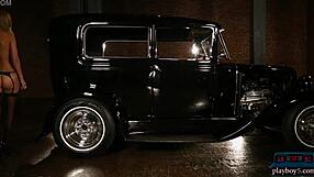 big ass and tits on american blonde milf model carlye denise posing in heels