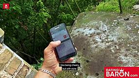 gothic teen doreen sucks dick outdoor