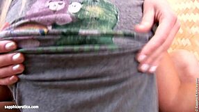 Blonde Lesbians Nichol and Larissa Lick Pussies in Bold Erotic Action