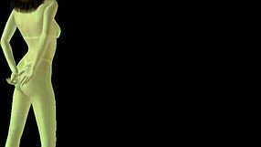 Animated 3D cartoon girl giving intense sexy poses in many positions