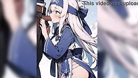 anime depiction of ainu tribe members in various positions