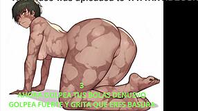 Maki Zenin dominates with femboy sissy jerk off instructions in Spanish