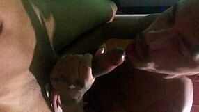 Young man giving a gay blowjob to an 18-year-old teenager with a 22cm package.