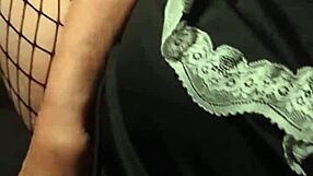 Happy Halloween! Milf In Stockings Cums Hard From Dildo Fingering Outdoors