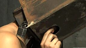 harsh whipping to please the hotty in a brutal session