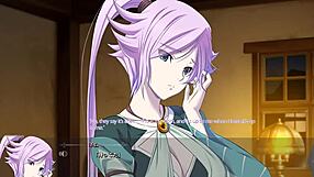 The second scene of the animehentai series with Regalias character6.