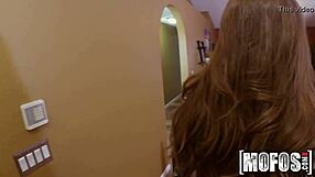 Skye and Veronica get caught babysitting with POV threesome!